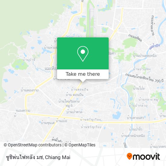 ซูชิพ่นไฟหลัง มช map