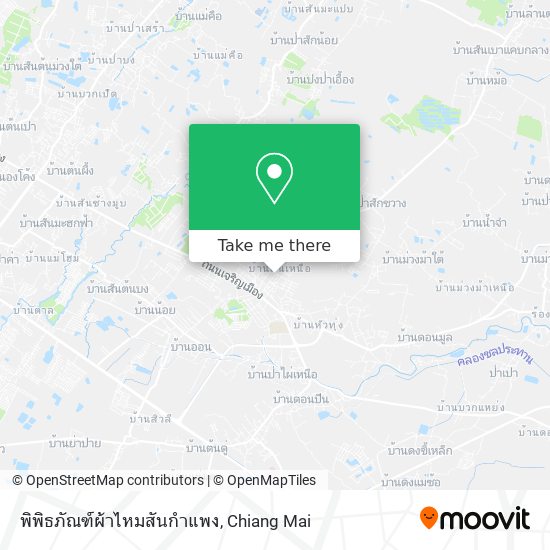 พิพิธภัณฑ์ผ้าไหมสันกำแพง map