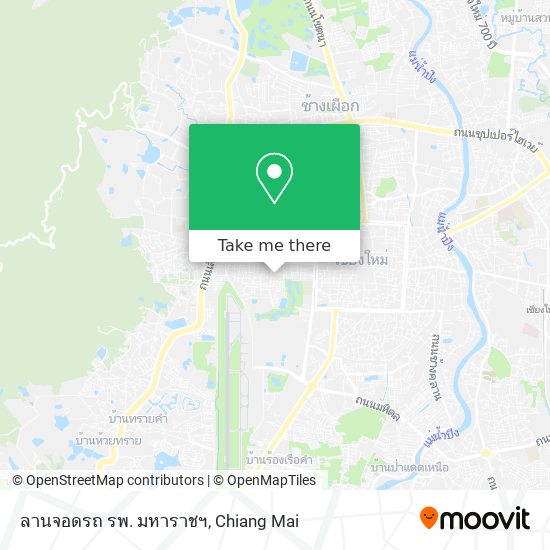 ลานจอดรถ รพ. มหาราชฯ map