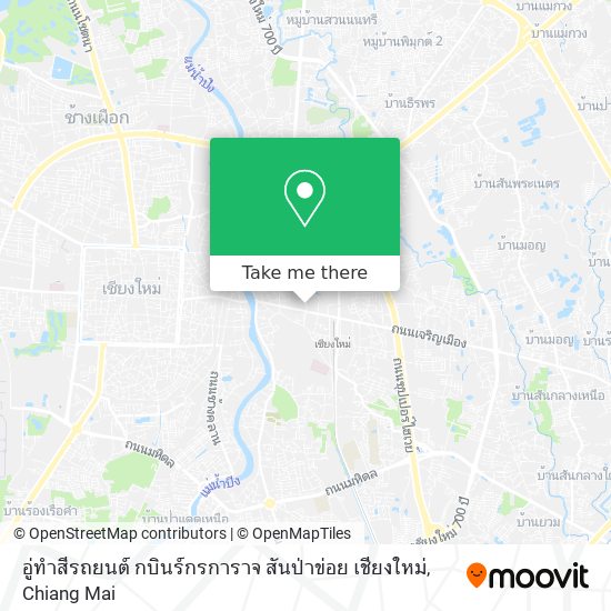 อู่ทำสีรถยนต์ กบินร์กรการาจ สันป่าข่อย เชียงใหม่ map