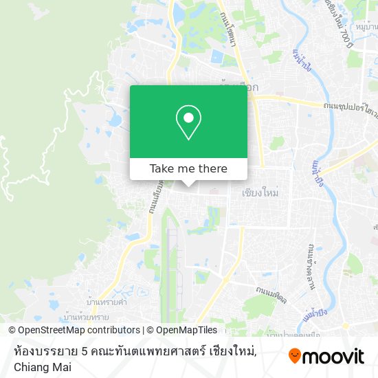 ห้องบรรยาย 5 คณะทันตแพทยศาสตร์ เชียงใหม่ map