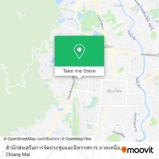 สำนักส่งเสริมการจัดประชุมและนิทรรศการ ภาคเหนือ map