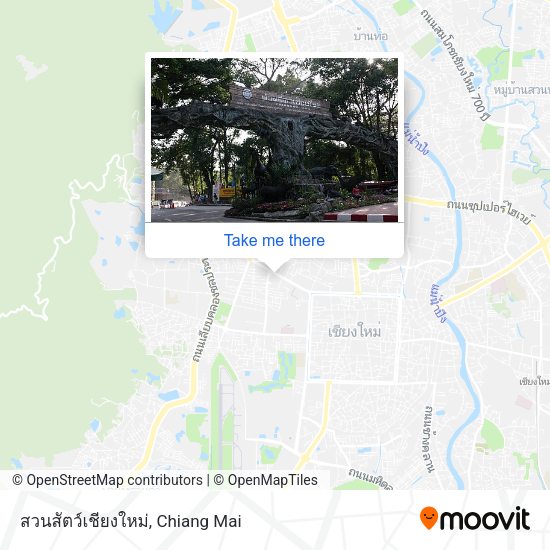 สวนสัตว์เชียงใหม่ map