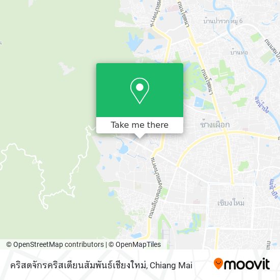 คริสตจักรคริสเตียนสัมพันธ์เชียงใหม่ map