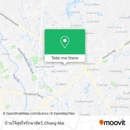 บ้านโจ้สุขใจรักษาสัตว์ map