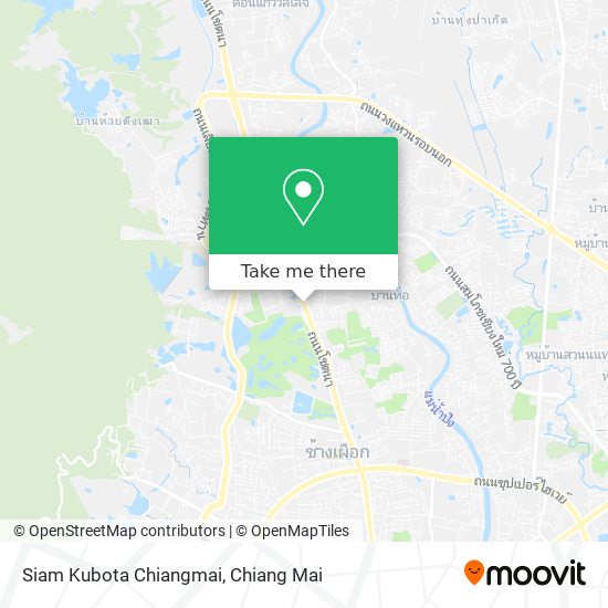 Siam Kubota Chiangmai map