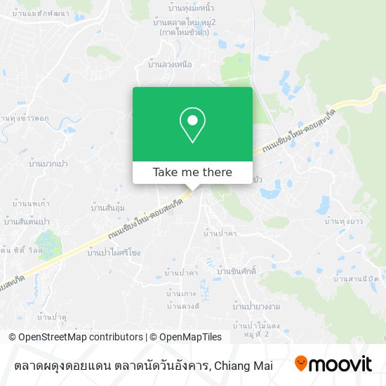 ตลาดผดุงดอยแดน ตลาดนัดวันอังคาร map