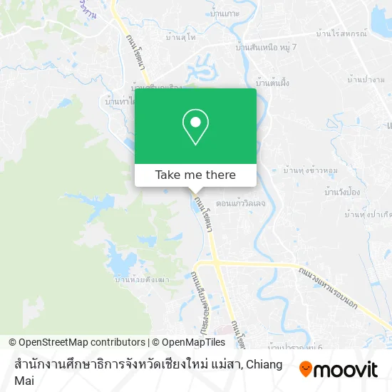 สำนักงานศึกษาธิการจังหวัดเชียงใหม่ แม่สา map