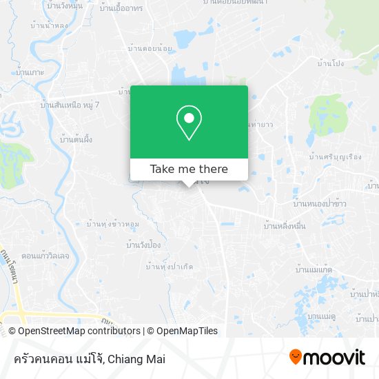 ครัวคนคอน แม่โจ้ map