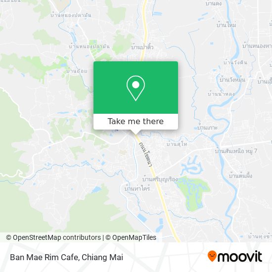 Ban Mae Rim Cafe map