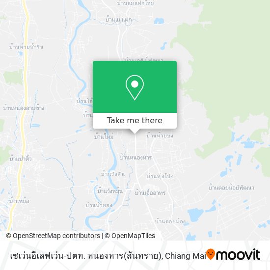 เซเว่นอีเลฟเว่น-ปตท. หนองหาร(สันทราย) map
