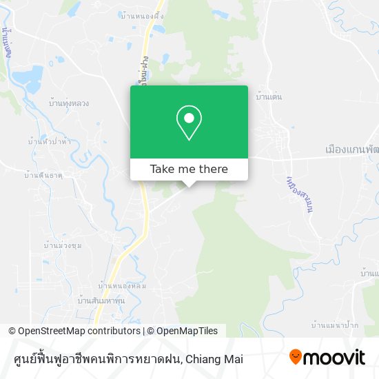 ศูนย์ฟื้นฟูอาชีพคนพิการหยาดฝน map