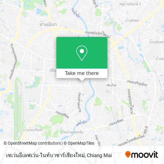 เซเว่นอีเลฟเว่น-ไนท์บาซาร์เชียงใหม่ map