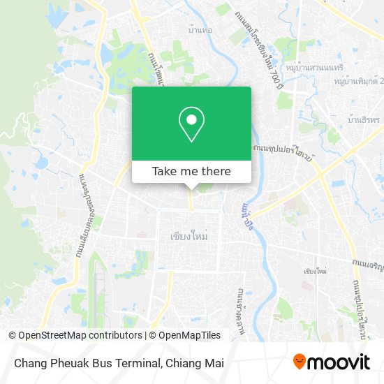 Chang Pheuak Bus Terminal map