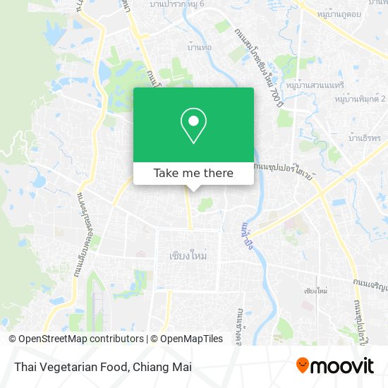 Thai Vegetarian Food map