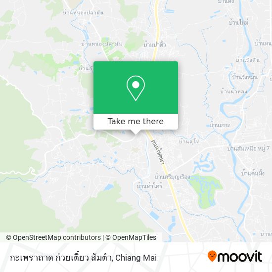 กะเพราถาด ก๋วยเตี๋ยว ส้มตำ map