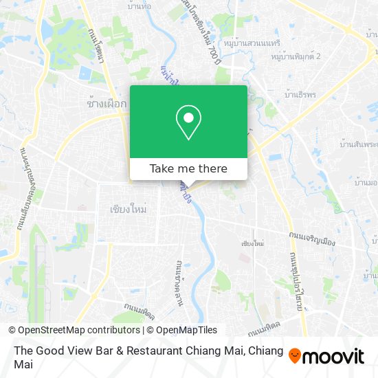 The Good View Bar & Restaurant Chiang Mai map