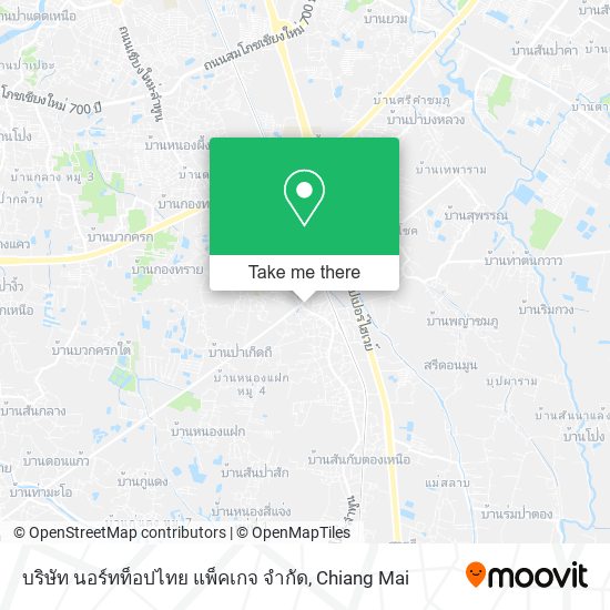 บริษัท นอร์ทท็อปไทย แพ็คเกจ จํากัด map