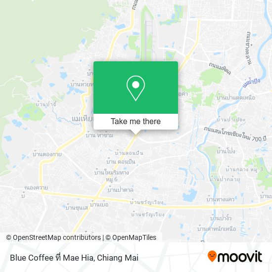 Blue Coffee ที่ Mae Hia map