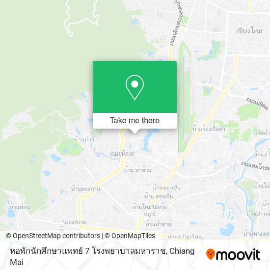 หอพักนักศึกษาแพทย์ 7 โรงพยาบาลมหาราช map