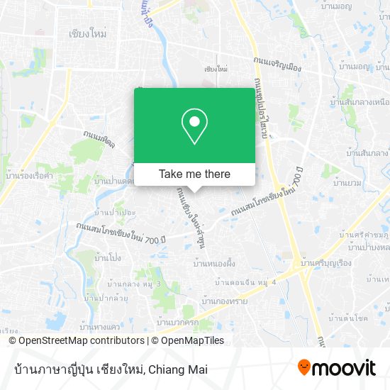 บ้านภาษาญี่ปุ่น เชียงใหม่ map