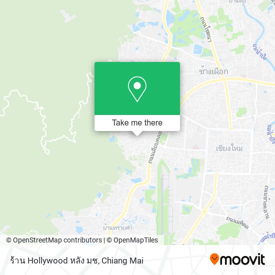 ร้าน Hollywood หลัง มช map