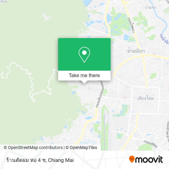 ร้านตัดผม หอ 4 ช map