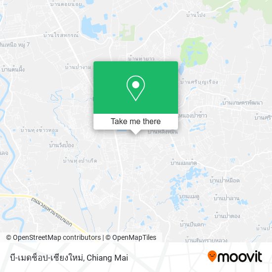 บี-เมดช็อป-เชียงใหม่ map