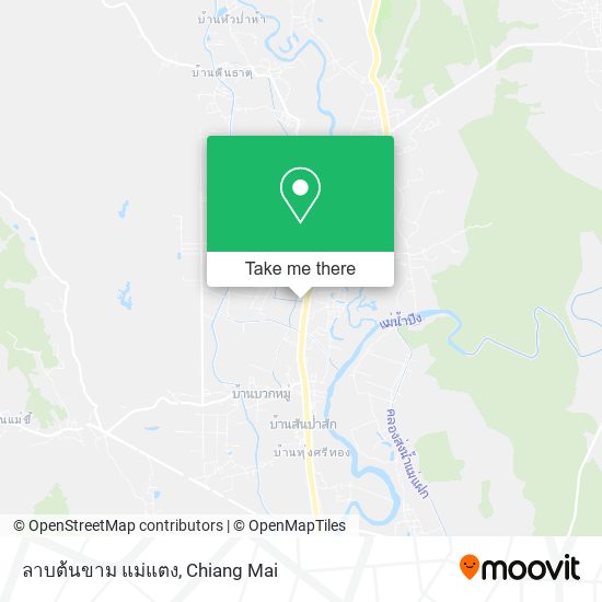 ลาบต้นขาม แม่แตง map