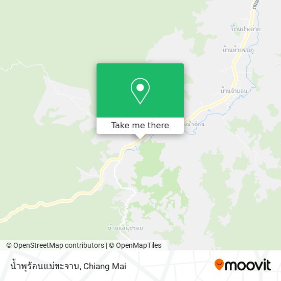 น้ำพุร้อนแม่ขะจาน map