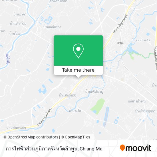 การไฟฟ้าส่วนภูมิภาคจังหวัดลําพูน map