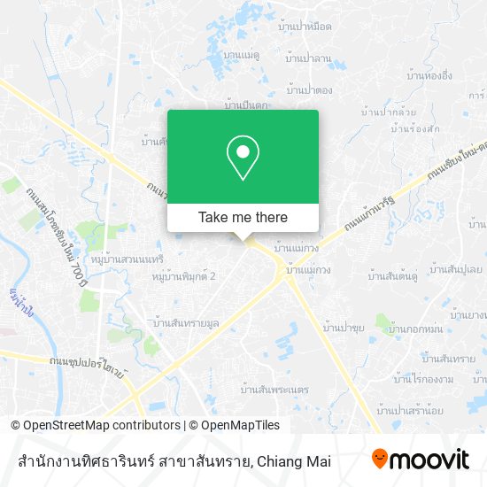 สํานักงานทิศธารินทร์ สาขาสันทราย map