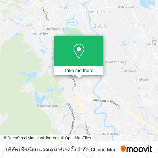บริษัท เชียงใหม่ แอลเค มาร์เก็ตติ้ง จํากัด map