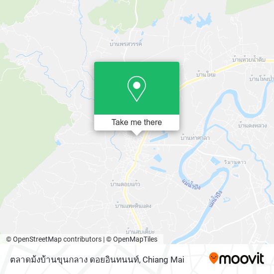 ตลาดม้งบ้านขุนกลาง ดอยอินทนนท์ map