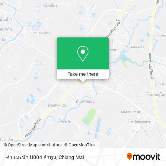คําแนะนํา U004 ลําพูน map