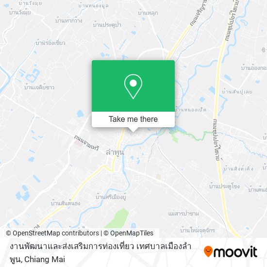 งานพัฒนาและส่งเสริมการท่องเที่ยว เทศบาลเมืองลําพูน map