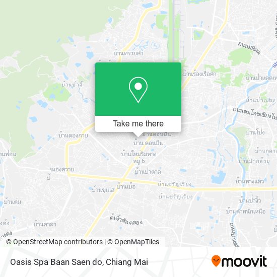 Oasis Spa Baan Saen do map