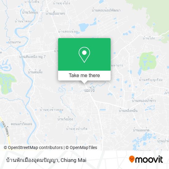บ้านพักเมืองอุดมปัญญา map