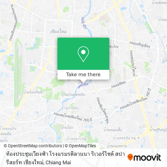 ห้องประชุมเวียงฟ้า โรงแรมรติลานนา ริเวอร์ไซด์ สปา รีสอร์ท เชียงใหม่ map
