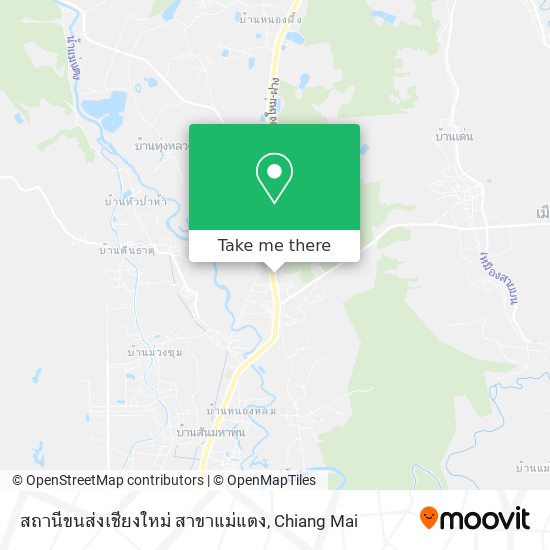 สถานีขนส่งเชียงใหม่ สาขาแม่แตง map