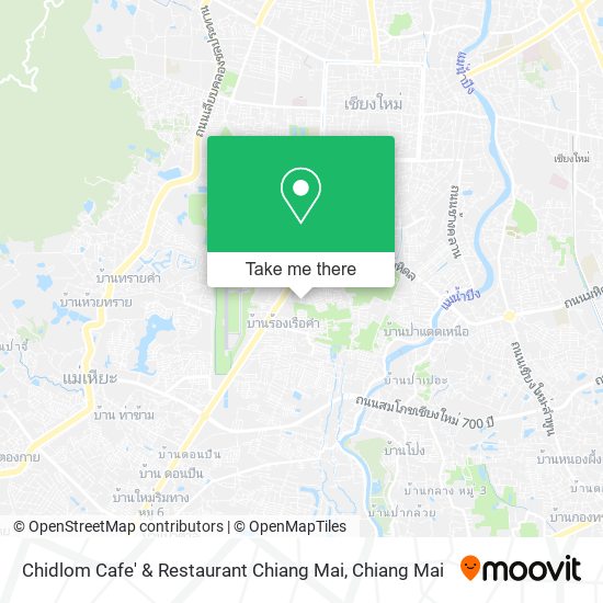 Chidlom Cafe' & Restaurant Chiang Mai map