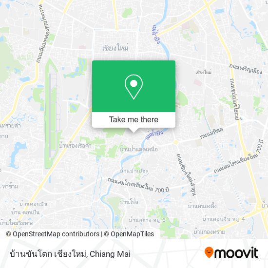 บ้านขันโตก เชียงใหม่ map