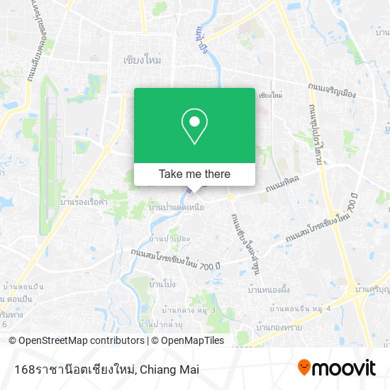 168ราชาน๊อตเชียงใหม่ map