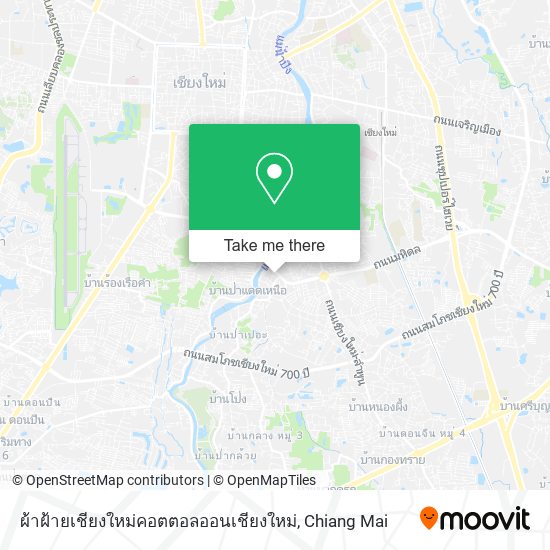 ผ้าฝ้ายเชียงใหม่คอตตอลออนเชียงใหม่ map