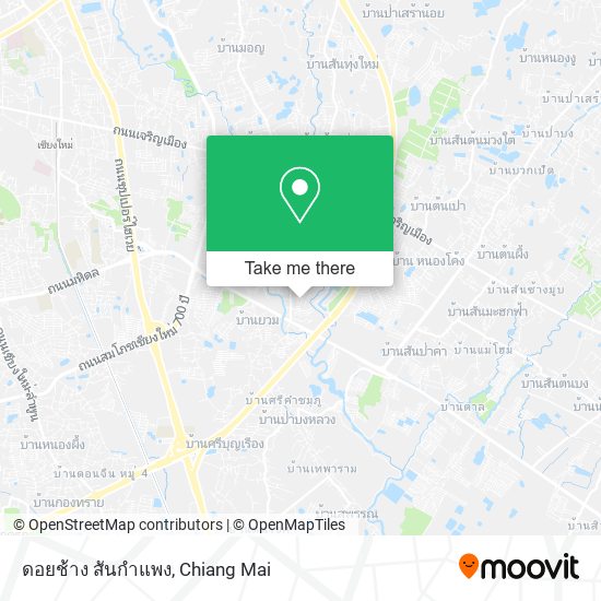 ดอยช้าง สันกําแพง map