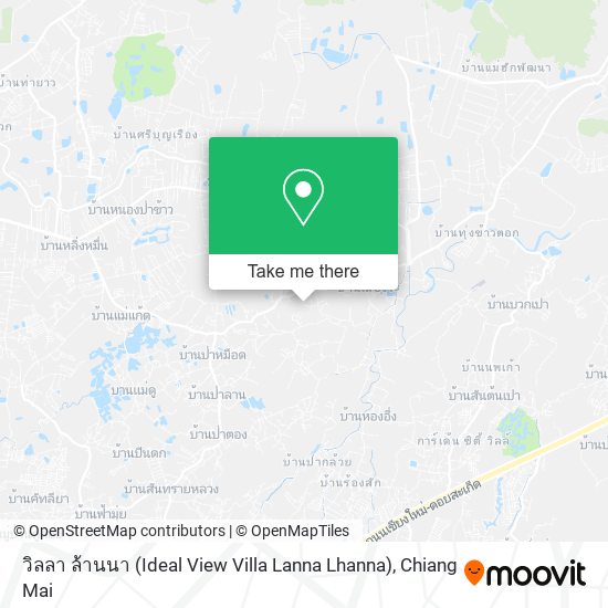 วิลลา ล้านนา (Ideal View Villa Lanna Lhanna) map