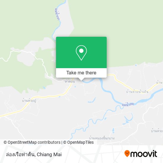 ล่องเรือท่าต้น map