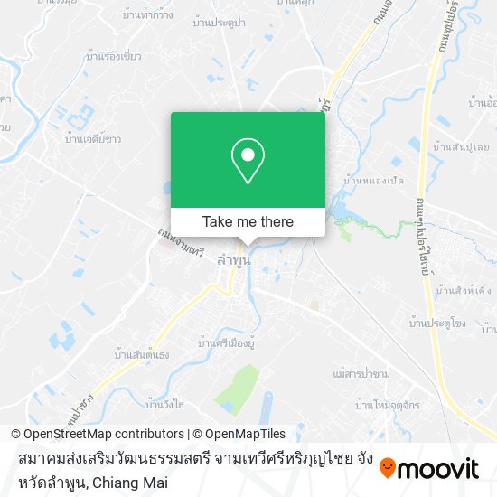 สมาคมส่งเสริมวัฒนธรรมสตรี จามเทวีศรีหริภุญไชย จังหวัดลําพูน map