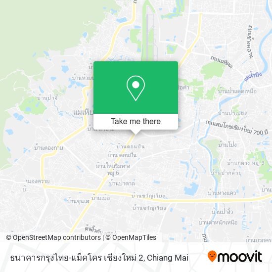 ธนาคารกรุงไทย-แม็คโคร เชียงใหม่ 2 map