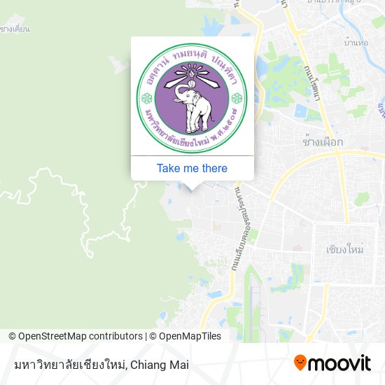 มหาวิทยาลัยเชียงใหม่ map